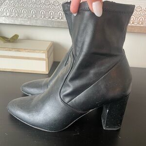 Steve Madden Black Sock Booties